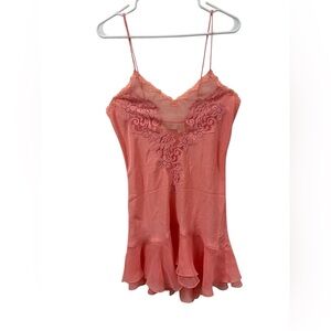 Victoria's Secret Coral Lace Chemise